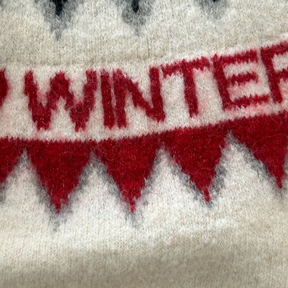 H&M Winterland Jacquard Sweater Jumper Wool Content Fair Isle Holiday Women Sz M - Picture 6 of 12